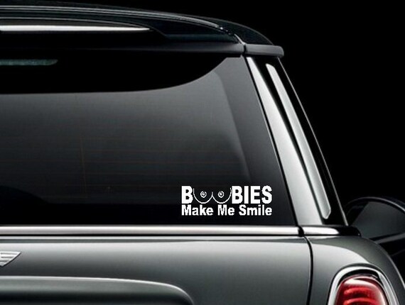 I love Boobies window decal sticker for cars and trucks a2