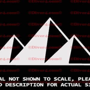 The Great Pyramids Silhouette Car Truck Van Window or Bumper Sticker Vinyl Decal