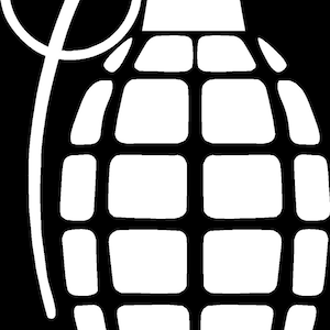 Hand Grenade Custom Car Truck Van Window or Bumper Sticker Vinyl Decal