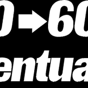 May include: White text on a black background reads "0-60 Eventually".