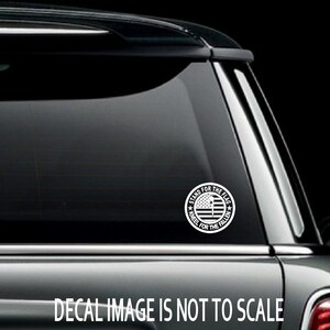 Round Stand for the Flag Kneel for the Fallen Custom Car Truck Van Window or Bumper Sticker Vinyl Decal
