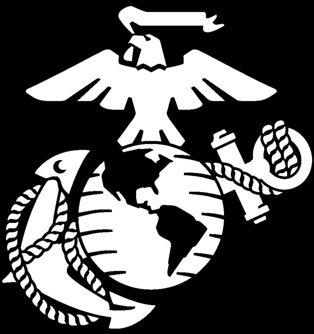 U.S. Marine Corps Eagle Globe and Anchor Die Cut Vinyl Decal Bumper