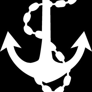U.S. Navy Veteran Anchor Die Cut Vinyl Decal Bumper Sticker
