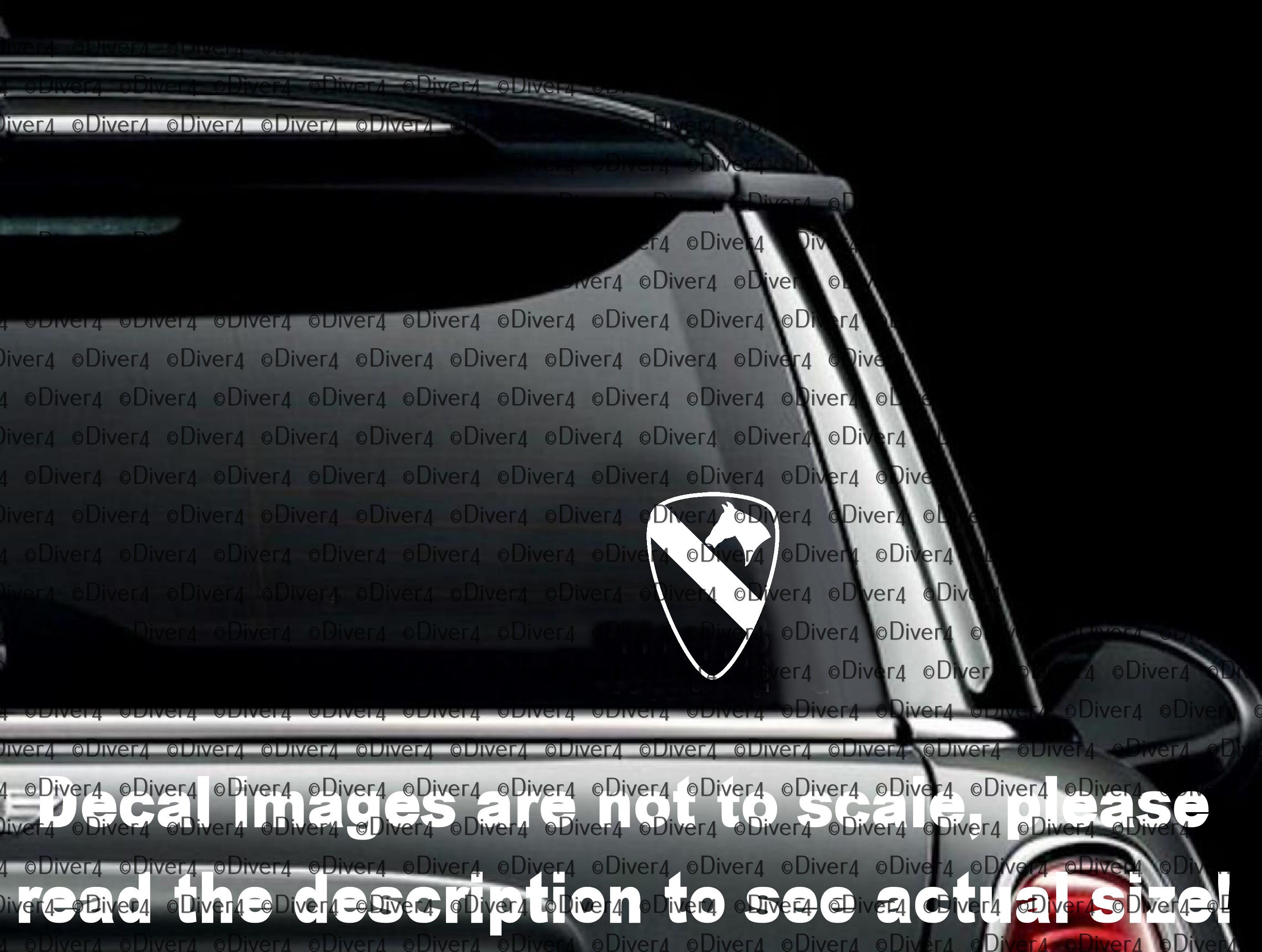 US Army 1st Cavalry Division Car Truck Van Window Decal or Bumper ...