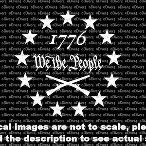 Circle of Stars With 1776 & We The People Truck Van Window Decal or Bumper Sticker Vinyl Decal