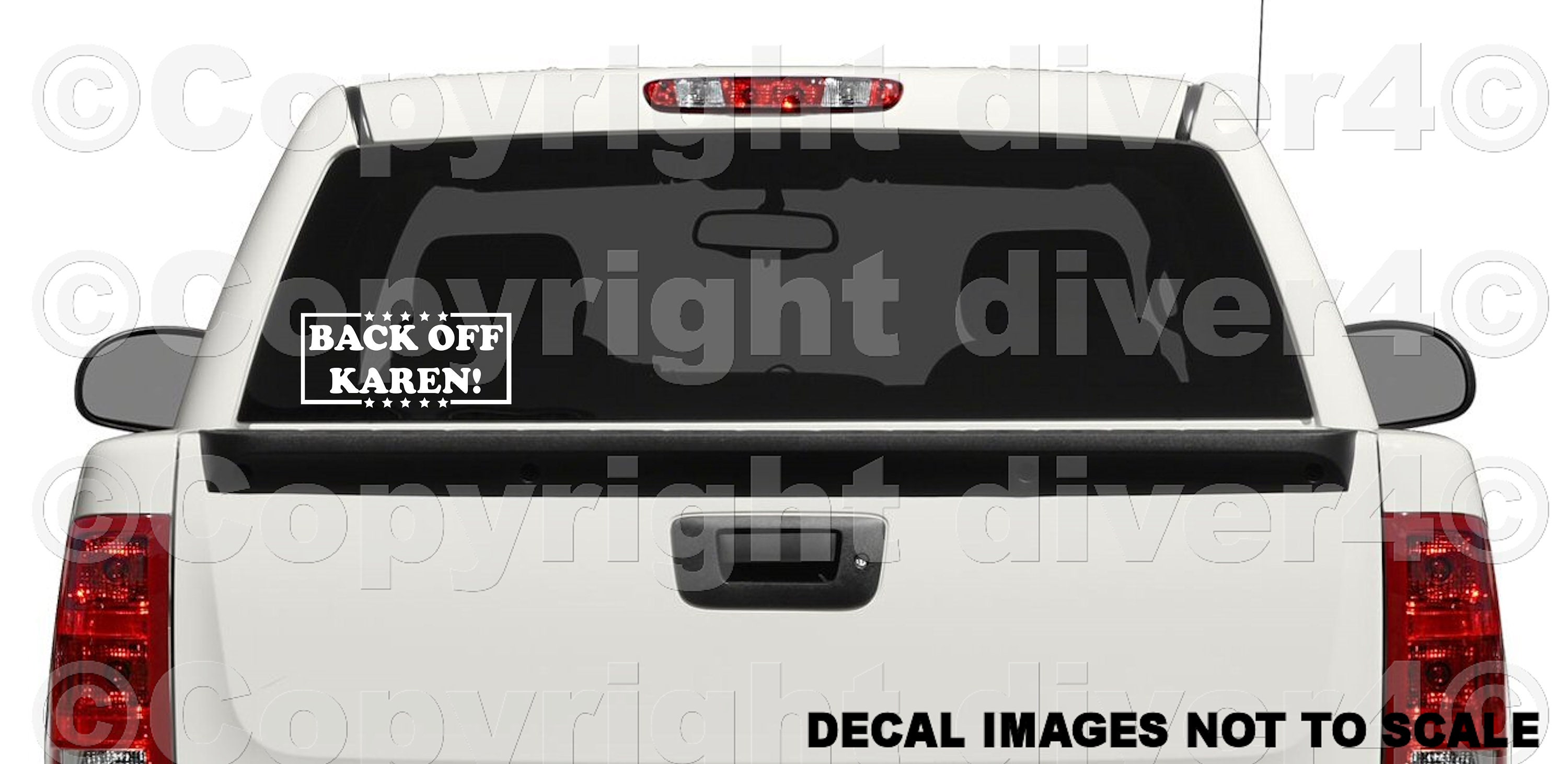 Back off Karen Car Truck Van Window or Bumper Sticker Vinyl Etsy