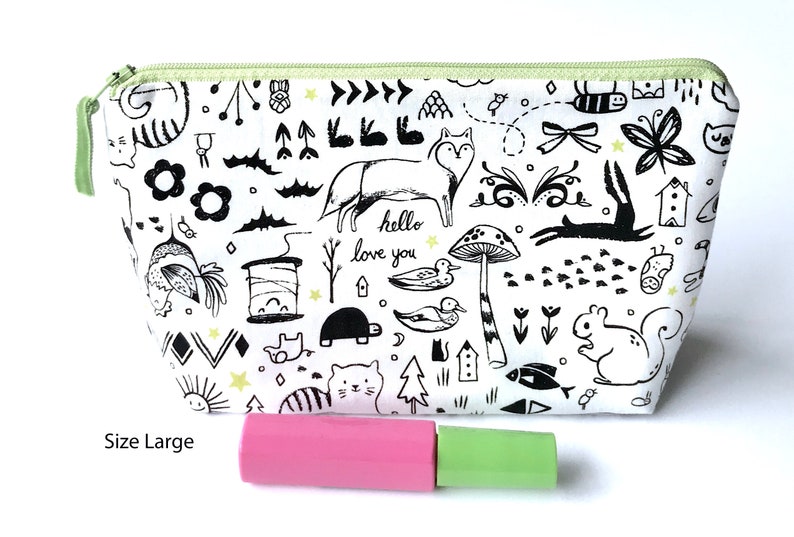 Sleep Tight Washable Makeup Bags /& Organizing Pouches