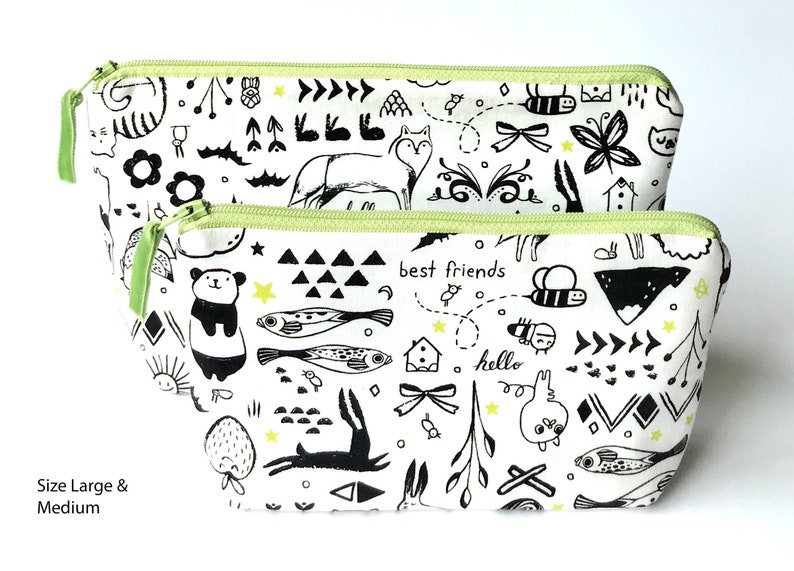 Sleep Tight Washable Makeup Bags /& Organizing Pouches