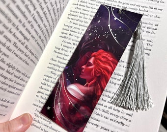 Azriel and Gwyn - A Court of Thorns and Roses - Silver Foiled Matte Bookmark - Officially Licensed - ACOTAR, Fantasy, Sarah J. Maas