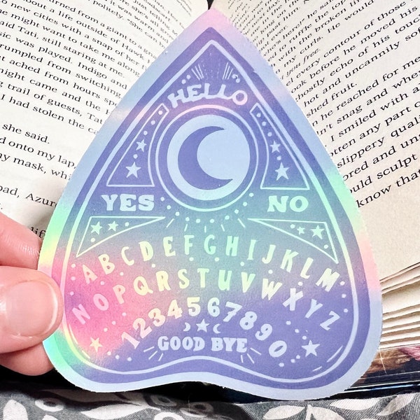 Ouijabord - Holografische sticker - Spookachtig, Gotisch, Planchette, Spirit Board, Paranormaal