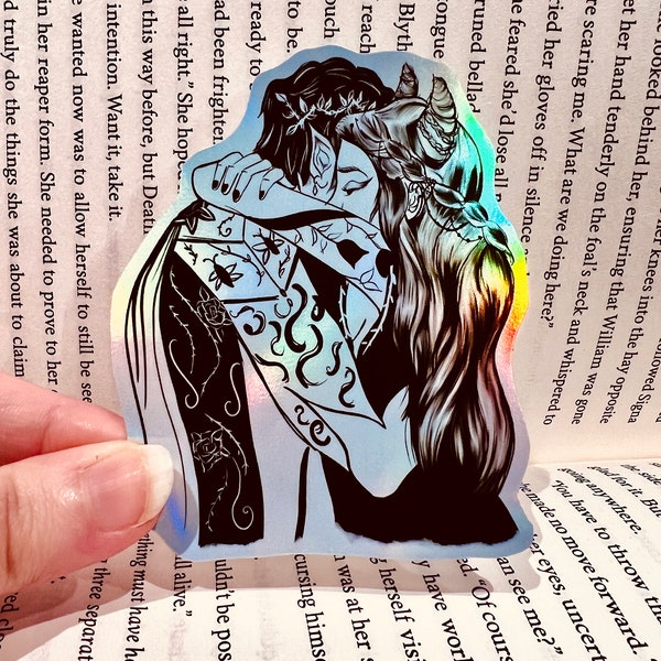 Cardan and Jude Sticker - Holographic Vinyl Sticker - The Cruel Prince - The Folk of The Air | Fantasy | Faerie | Wicked King