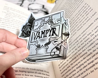 Vampyr Book Sticker - Holographic/Matte Vinyl Sticker - Vampire, Spooky, Buffy