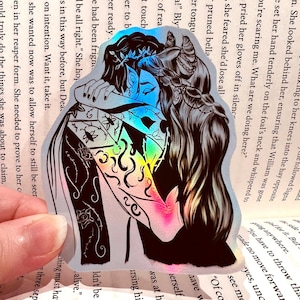 Cardan and Jude Sticker - Holographic Vinyl Sticker - The Cruel Prince - The Folk of The Air | Fantasy | Faerie | Wicked King