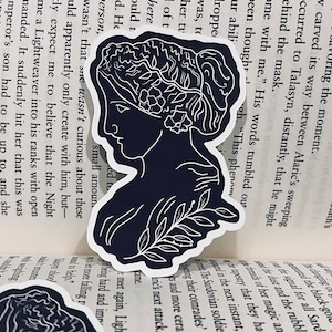 Greek Goddess - Metallic, Holographic or Matte Sticker - Greek Mythology, Gods, Ancient, Classic