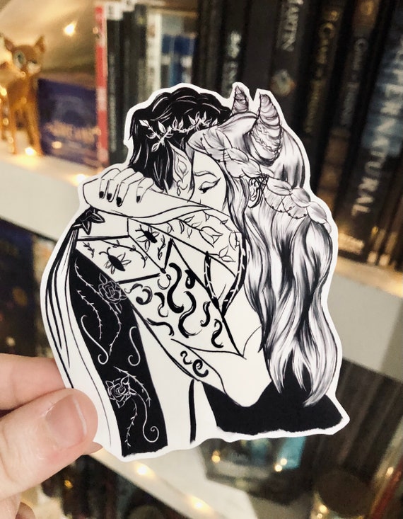 Cardan and Jude Matte Sticker: The Cruel Prince, Bookish Fantasy
