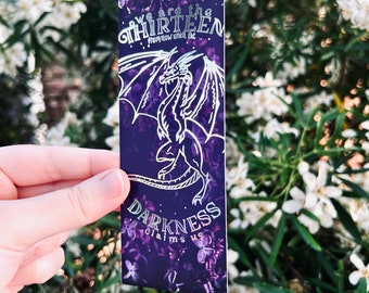 We Are The Thirteen - Silver Foiled Bookmark - Throne of Glass Inspired - Officially Licensed - Wyvern, Manon, Fantasy, Sarah J. Maas