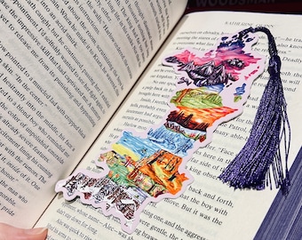 Prythian Map Bookmark: (ACOTAR Inspired) with Velvet Matte Finish