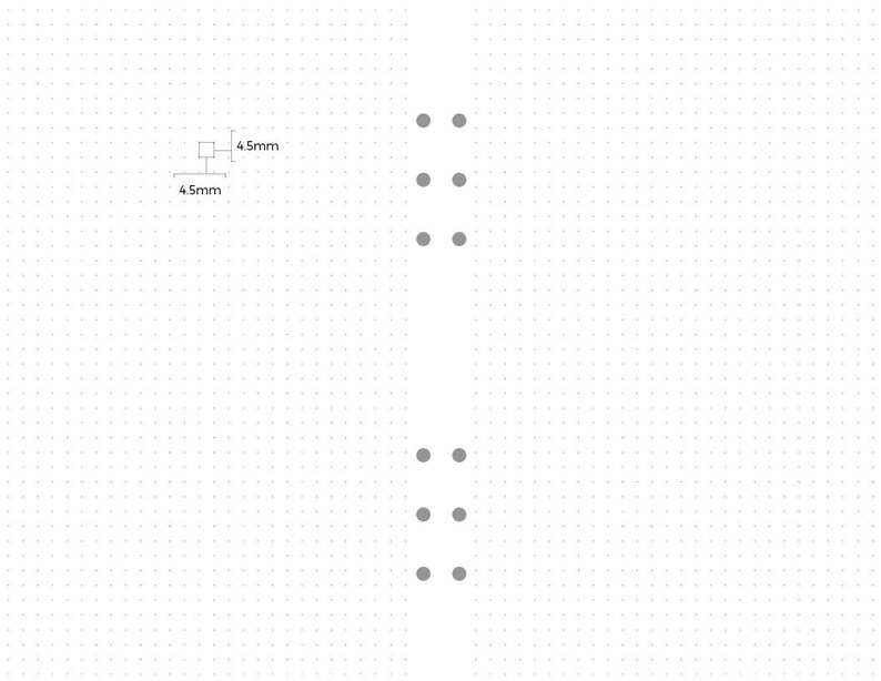 printable dot grid paper for a5 half letter planners etsy
