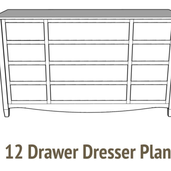 12 Drawer Dresser Plans