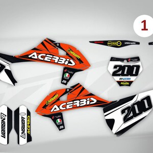 Dirt Bike Graphic Sticker Kit MX Decal Wrap For KTM 85 SX 18-20 MALICE RED Dirt Bike Graphic Sticker Kit MX Decal Wrap For KTM 85 SX 18-20 MALICE RED