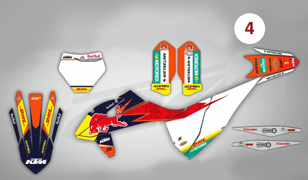 Red Bull KTM Factory Racing Team Sticker - StickersWorks