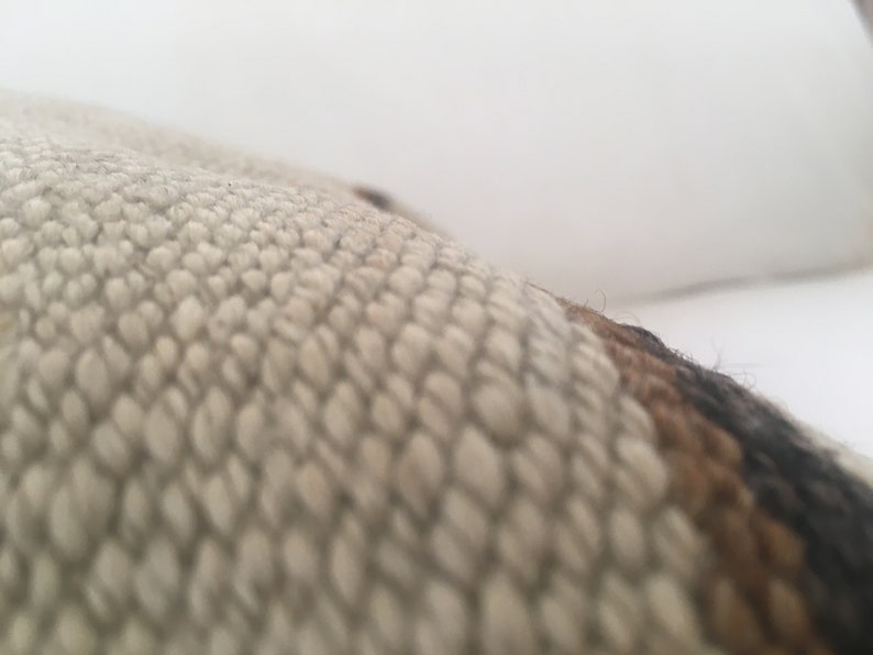 Outdoor Patio Sofa Rustic Throw Pillowcase 16 Square Dorm Outdoor Retro Cushion Cover Beige Brown Wool Kilim Scatter Pillow Slip