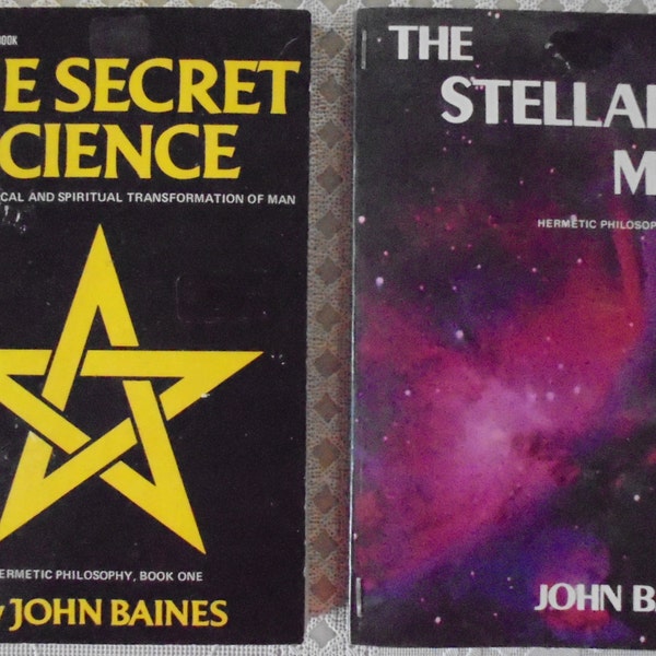 The Secret Science / The Stellar Man : pair of Vintage Occult Books