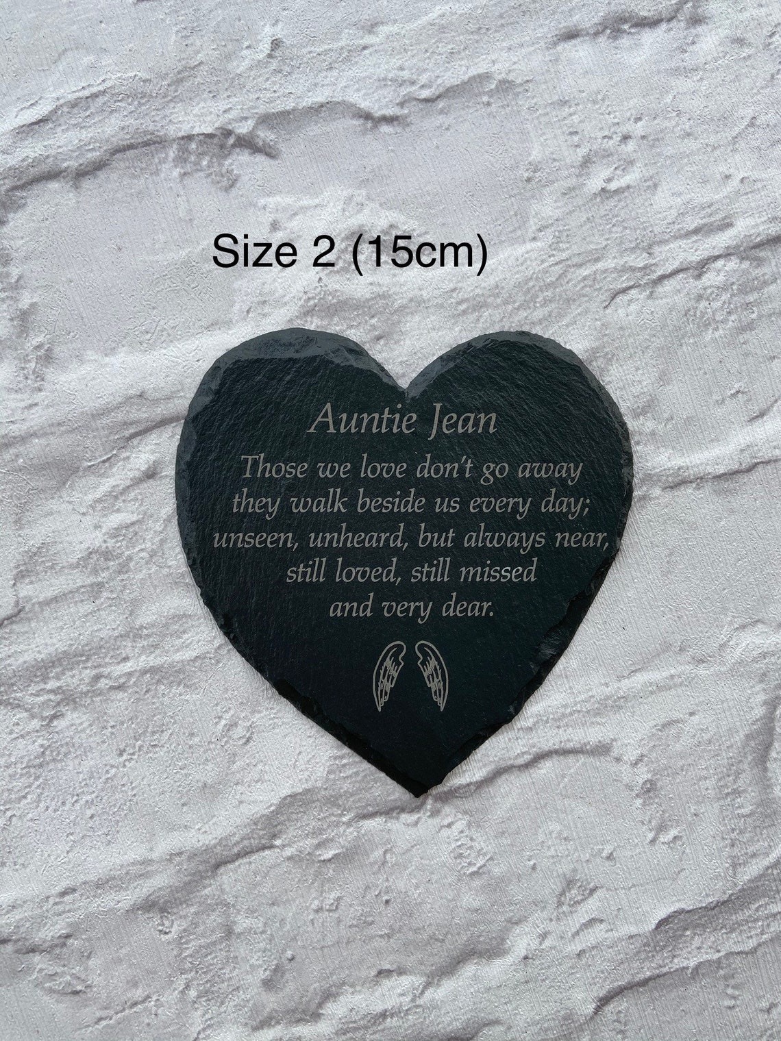 Personalised Slate Graveside Ornament in Memory of Father. Etsy