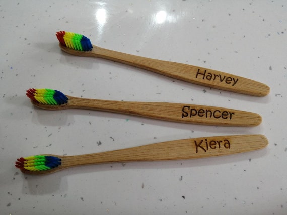 personalised bamboo toothbrush
