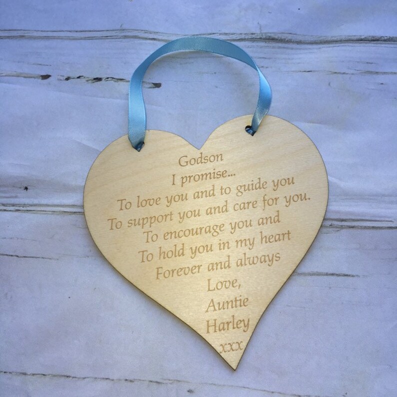 Godchild christening gift. Baptism keepsake gift. Naming Etsy