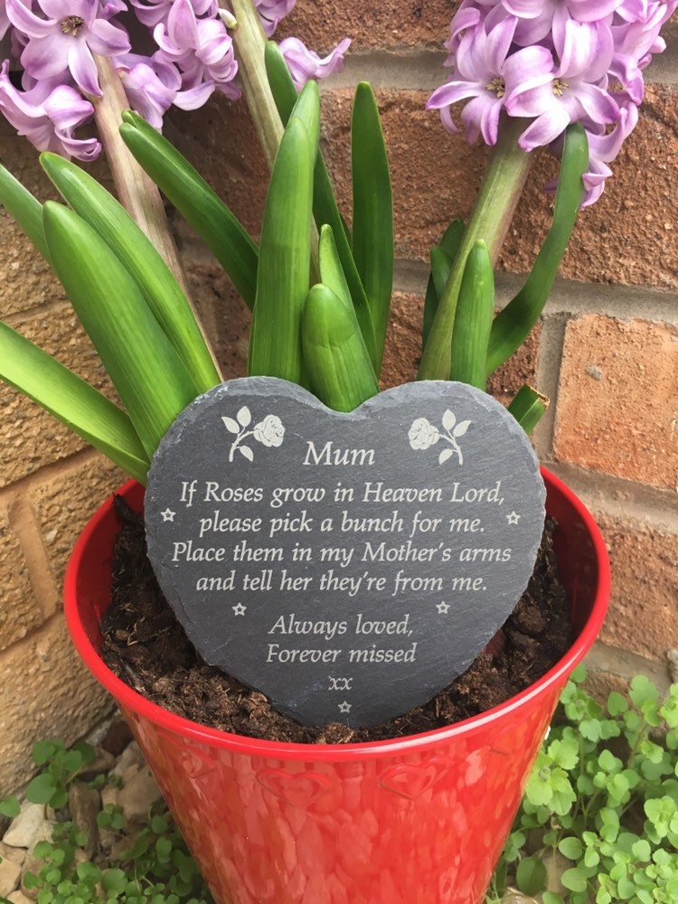 Mum-Grandma-Nanny Mothers day Memorial Grave Ornament Personalised Plaque