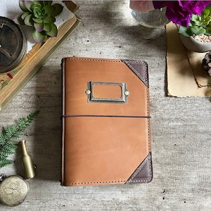 EXPLORER TRAVELERS NOTEBOOK - Leather Travelers Notebook - Leather Fauxdori - Planner - Planner Cover - Leather Planner Cover
