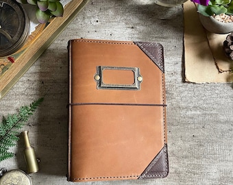 EXPLORER TRAVELERS NOTEBOOK - Leather Travelers Notebook - Leather Fauxdori - Planner - Planner Cover - Leather Planner Cover