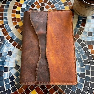 RUSTIC WANDERER SLEEVE - Bujo Cover - Leather Notebook Cover - A5 Notebook Cover - A5 Bullet Journal - Leather Journal - Refillable Notebook