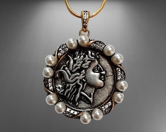 Amazing quality replica ancient roman coin pendant