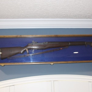 M1 GARAND DISPLAY CASE 48X12X4
