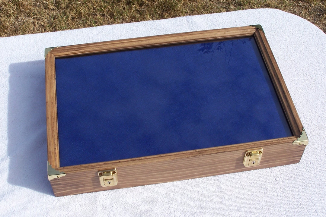 12x18x3 Display Case Wall Mount Locking Fossils Knives Gun Pistol