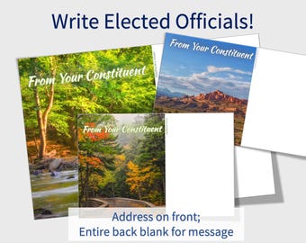 From Your Constituent Postcards • Write to your Congresspeople