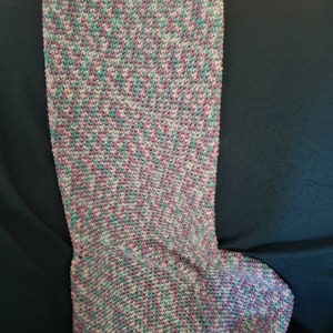 Variegated Cotton Candy Christmas Stocking