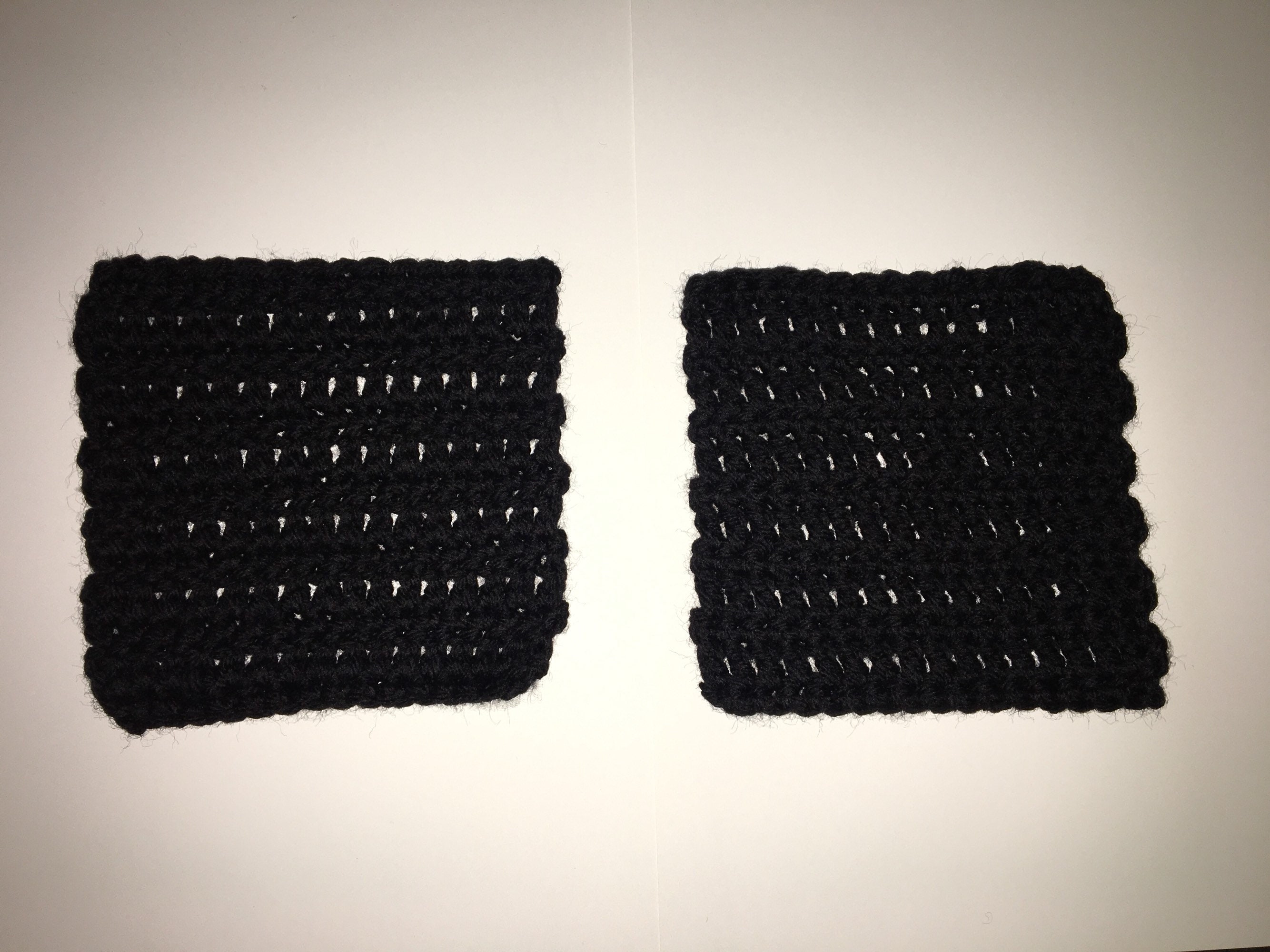 Black - Handmade Cotton Coasters (Set of 2) 118