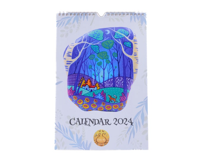 2024 Wall Calendar, Art Calendar, Artist Calendar, Landscapes Calendar