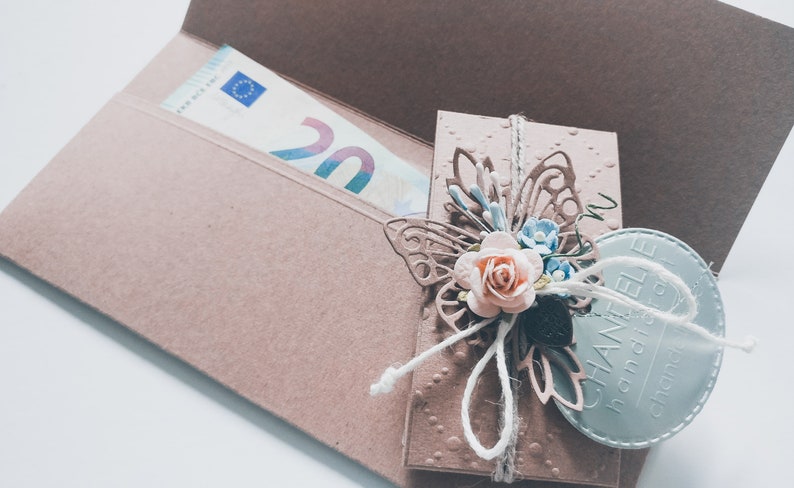 Handmade envelope Money envelope Card Congratulations envelope Birthday envelope Money gift Wedding envelope Giftcard Holder