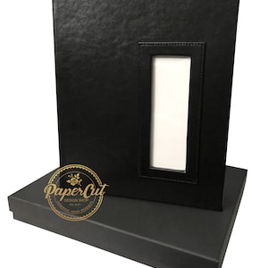 Photo Booth Album Slip-in BLACK with Storage Box Included Wedding Album Guestbook Memory Album 2x6 Photos image 3