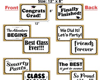 Photo Booth Props Graduation Theme PVC Party Props Photo Props Sign