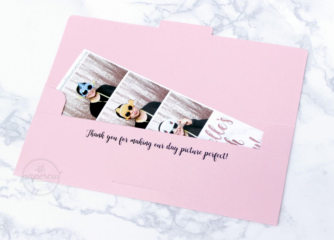 Photo Booth Envelope 2x6 Photo Strips Envelope Photo Holder Etsy