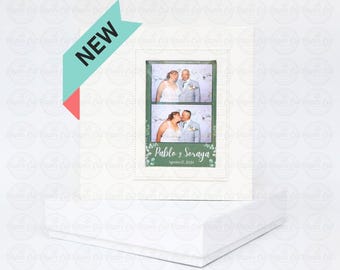 Photo Booth Slip-in White Album VERTICAL Portrait 4x6 Guestbook with Storage Box Wedding Book