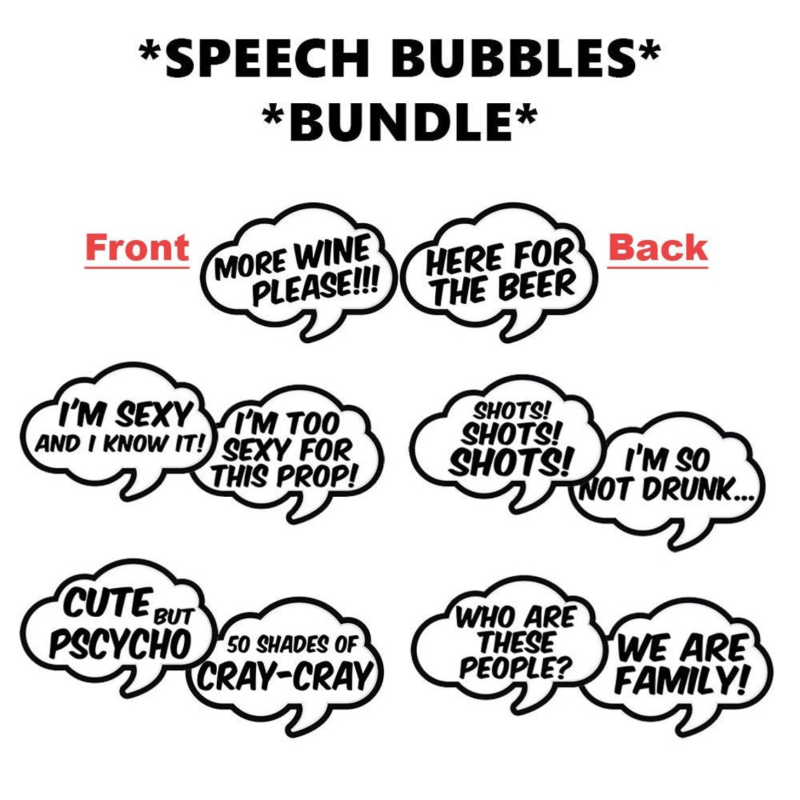Beistle Inflatable Speech Bubble Photo Props