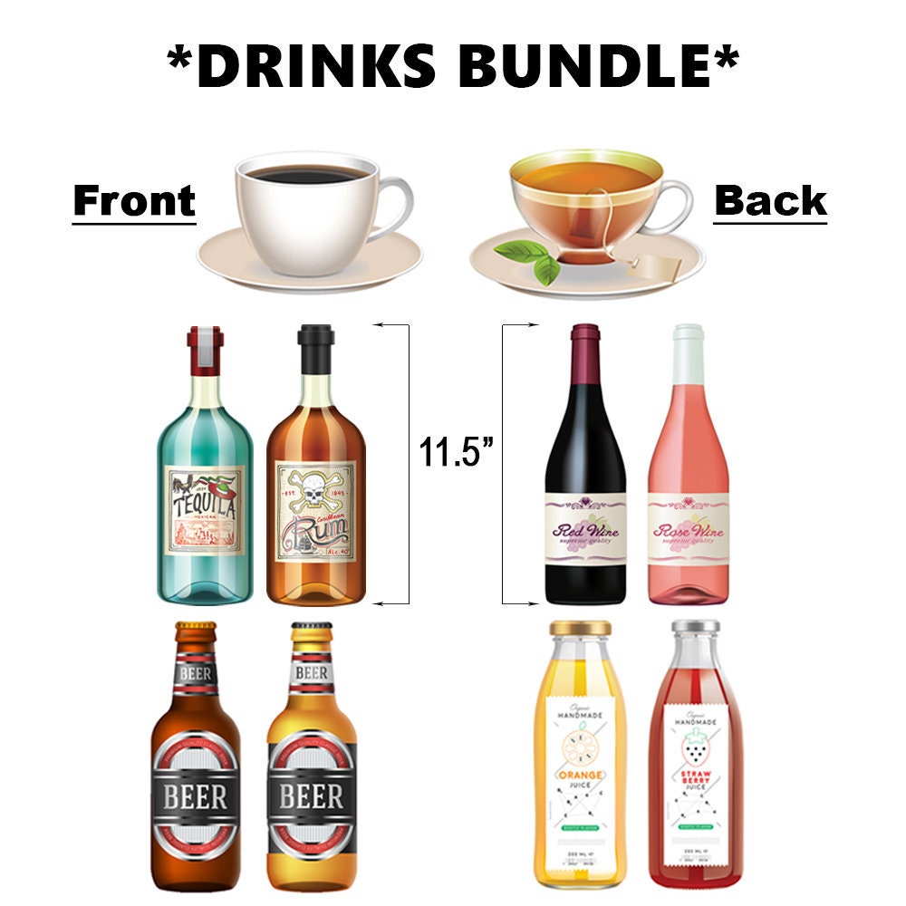 Photo Booth Props Drinks Party Props Photo Props Wedding Props Etsy