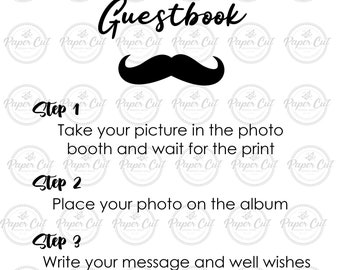 Photo Booth Guestbook Sign Instant Photo Guestbook Sign PRINTABLE SIGN (Digital Only)