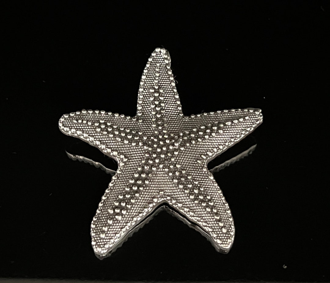 Large Sea Star Pendant - Starfish Pendant - 925 Sterling Silver ...